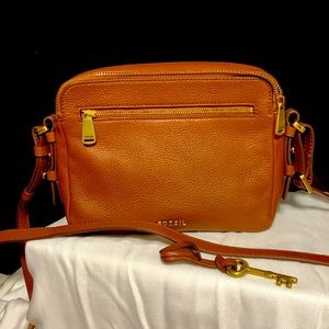 Fossil Leather Cross Body Bag